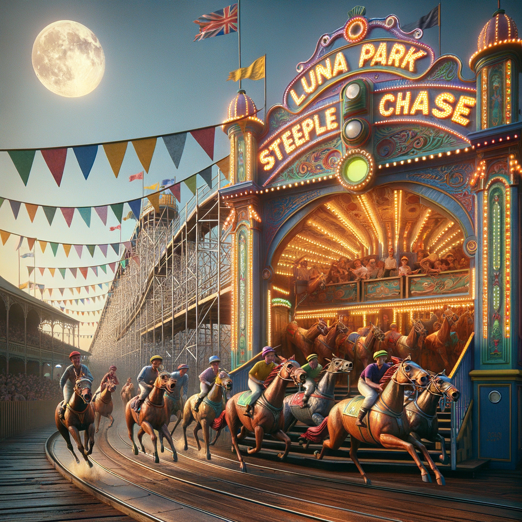 A Dive into Luna Park's Steeplechase Amusement Rides