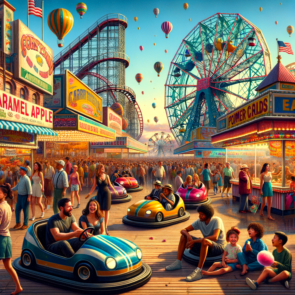 A Thrilling Day at Coney Island's Iconic Amusement Park