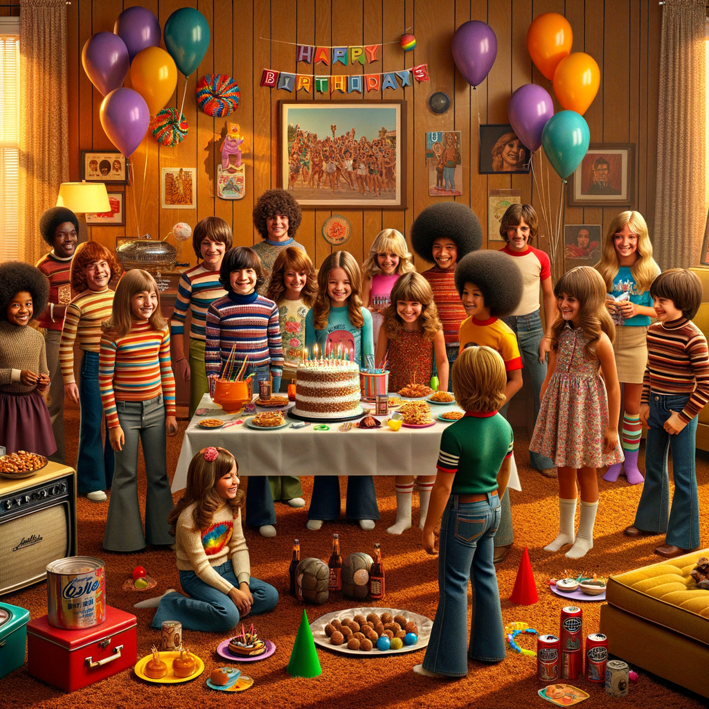 Childhood memories of  Birthday Parties growing up in the 70s