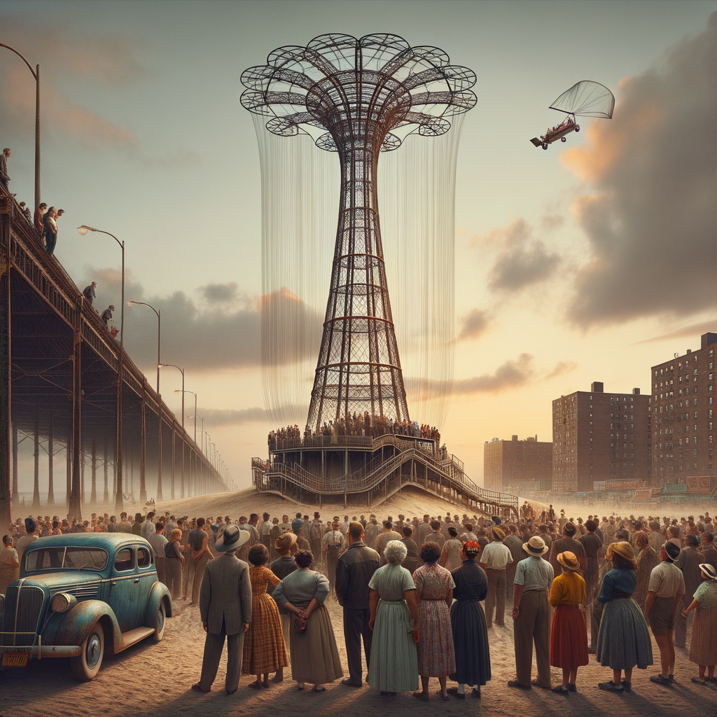 The History of the Coney Island Steeplechase Parachute Jump